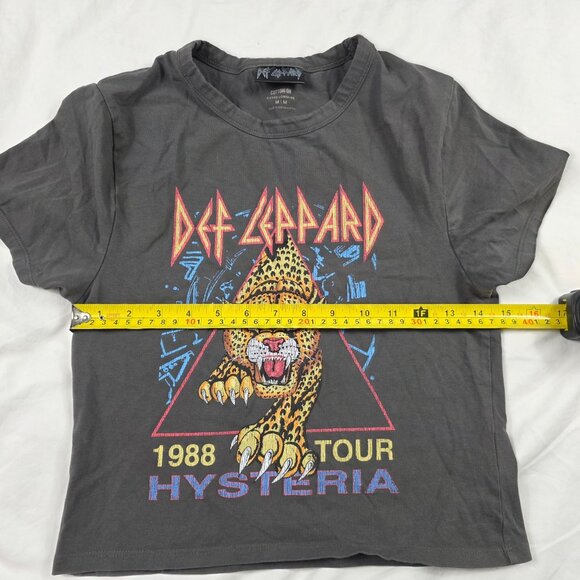 Def Leppard Hysteria 1988 Tour Shirt Cotton On Mens Medium Black Short Sleeve - Picture 6 of 9